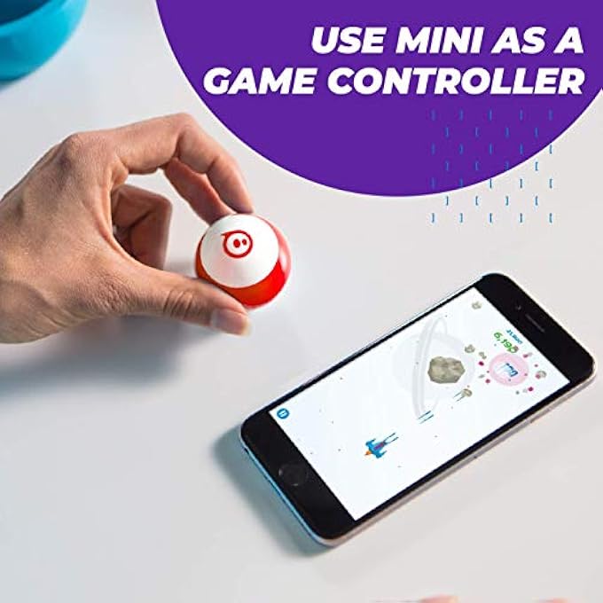 rayihni MINI BLUE: THE APP-CONTROLLED ROBOT BALL BLUE 1.57" M001BRW - Image 5